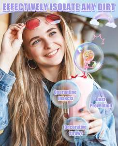 <strong>Funny</strong> Diamond Fruit <strong>Straw</strong> Cover Cap for Cup Compatible with Tumbler 40oz/30oz/20oz Accessories,TLX0106 - Product Image 5