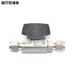 Válvula de Bola de Doble Férula de 1000 PSI, Válvula de Bola Premium de Acero Inoxidable con Varilla Hexagonal de Paso Directo - Product Image 5