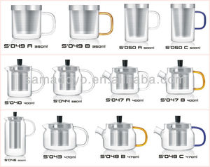 <span class=keywords><strong>Théière</strong></span> minimaliste écologique personnalisée en verre borosilicate 1200 ml résistante à la chaleur avec infuseur en acier inoxydable - Product Image 6