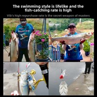 Ensemble de leurres Vib HASIDA pour toutes les couches d'eau, leurres artificiels durs à longue portée pour le bar et les poissons d'eau douce