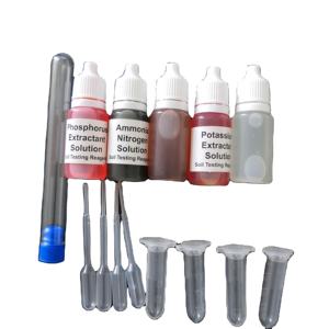 최신 제품 토양 빠른 테스트 Ph, 인, 칼륨, 암모니아 테스트 액체 시약 토양 테스트 키트 - Product Image 2
