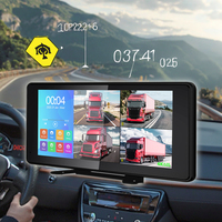 Moniteur DVR vidéo MP5 tactile Bluetooth USB IPoster 10,36 pouces pour caméras avant et arrière 1080P à 360°, dashcam 4 canaux pour camion