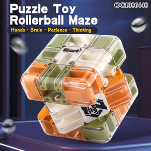 Juguetes de desarrollo cerebral para niños, actividad Montessori, Bola de plástico, cuentas de gravedad, <span class=keywords><strong>laberinto</strong></span> 3D, <span class=keywords><strong>juego</strong></span> de cubo multifuncional - Product Image 2