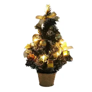 2023 Huis Creatieve Hot Sale Desktop Mini Kerstboom Ornament Met Led Verlichting Originele Kerstboom Ornament