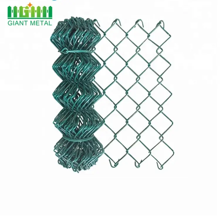 Wholesale Used ISO Green PVC Coated Chain Link Fence 5mm Thick Easy Assembly Welded Mesh 3D Iron Plastic Outdoor Garden Use