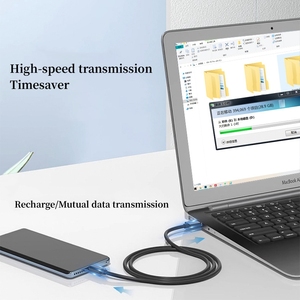 USB3.0 Type-<span class=keywords><strong>C</strong></span> để Loại-<span class=keywords><strong>C</strong></span> <span class=keywords><strong>C</strong></span>áp 5gbps 3A sạ<span class=keywords><strong>c</strong></span> nhanh nylon bện che chắn <span class=keywords><strong>C</strong></span>áp <span class=keywords><strong>USB</strong></span> cho điện thoại di động TV Video - Product Image 3