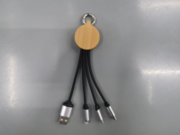 Cable de Carga USB 3 en 1 Multifuncional con Logotipo LED, 1 Metro, Tipo-C, Carga Rápida 3A, Cable de Nailon para Auriculares IOS, Venta al Por Mayor