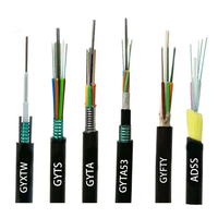 Câble à fibre optique ADSS à double gaine, prix usine, 12-96 fibres, monomode, extérieur, aérien, télécom, -40~+70, fil aramide