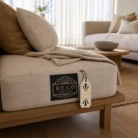Étiquettes personnalisées en satin pour matelas et linge de lit de luxe avec bandes de logo 3D dorées polies pour usage domestique