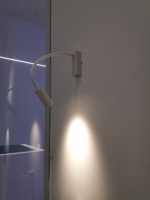 GUPO – applique murale LED en aluminium couleur or pour chambre d'hôtel 3W 6W 9W, projecteur mural COB à cylindre Flexible