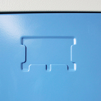 Casier de rangement pour vêtements en acier avec serrure à clé, 2 portes, armoire colorée pour salle de travail - Design écologique