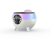 Réveil Chargement sans fil USB Bluetooth Chargeur sans fil Dreamy Color Lights Starry Sky Plafonniers Home Party