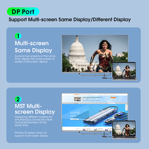 Nouveau concentrateur <span class=keywords><strong>USB</strong></span> <span class=keywords><strong>C</strong></span> 3 en 1 en aluminium <span class=keywords><strong>vers</strong></span> <span class=keywords><strong>DisplayPort</strong></span>, <span class=keywords><strong>USB</strong></span> 3.0 DP 1.4 8K 60Hz 4K <span class=keywords><strong>144Hz</strong></span>, concentrateur <span class=keywords><strong>USB</strong></span> <span class=keywords><strong>C</strong></span> pour station d'accueil Macbook - Product Image 6