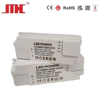 Boîtier en plastique, variateur de lumière Triac, AC-DC, monocanal, sans scintillement, DC24V 0.5A, driver de gradation pour éclairage LED intérieur