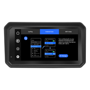 หน้าจอ IPS HD ขนาด 6.25 นิ้ว กันน้ำ IP67 พร้อมระบบนำทาง GPS รองรับ Android Auto แบบไร้สาย และ CarPlay สำหรับมอเตอร์ไซค์ - Product Image 4