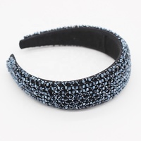 Serre-tête épais rembourré en cristal avec strass, bandeau Baroque pour femmes, accessoires de cheveux, vente en gros