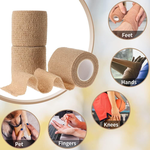 Tự Dính Băng Y Tế Băng Băng Đàn Hồi Băng Linh Hoạt Thoáng Khí Viện Trợ Đầu Tiên Không Dệt Cuộn Kéo Dài Tập Thể Dục - Product Image 4