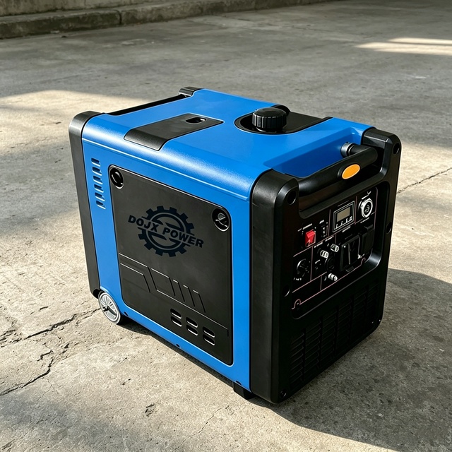 Durable Silent 4-Stroke Inverter Gasoline Generator 3kW-6kW Portable High Power 10A Single Phase Home Emergency Power Supply