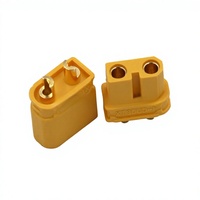 Conector Amass XT30UD de 2 Pines Chapado en Oro de 15A, Enchufe de Cable a Cable de 500VDC para Aeromodelismo, Suministro OEM