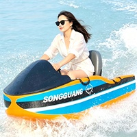Bateau à réaction monoplace avec volant et pédale de commande, rotation à 360°, pour lacs et centres de loisirs - Fournisseur d'équipements d'amusement
