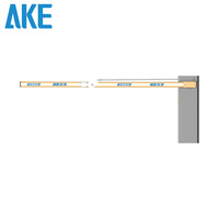 Barrière de stationnement intelligente AKE IP54, grise, bras droit, moteur sans balais, système de contrôle d'accès pour entrée/sortie de véhicules