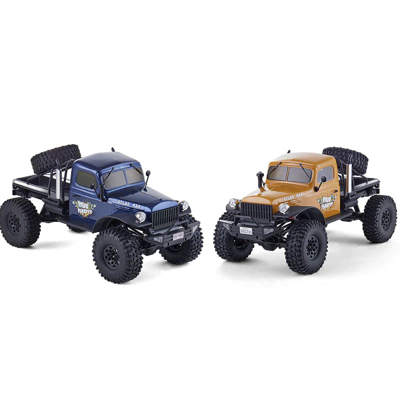 FMS 1:10 Atlas 4x4 RS 2.4G RC araba araçlar Off Road uzaktan kumanda paletli ARTR elektrikli Trail kamyon kapalı ROCHOBBY çamur usta