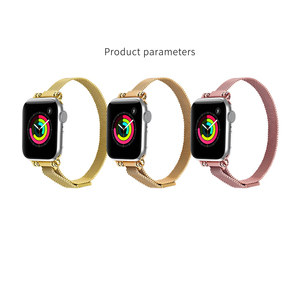 สายนาฬิกา Apple Watch รุ่นบางแบบ <span class=keywords><strong>Milanese</strong></span> สไตล์โดดเด่น สำหรับ <span class=keywords><strong>Iwatch</strong></span> Series 11 10 9 8 <span class=keywords><strong>7</strong></span> ทำจากโลหะสแตนเลส พร้อมตัวล็อคแม่เหล็ก - Product Image 5