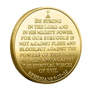 PANBO Stock Peacemaker Herdenkingsmunt 3D Spuitgiet Zinklegering Gecoat Patriottische Stijl Aanpasbare Bedankt Service Slogan - Product Image 6