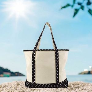 Custom Logo Eco-Friendly Cotton Canvas Tote Bag <b>Oversized</b> Weekender <b>Handbag</b> Letter Pattern Long Handle for Grocery Shopping Gift - Product Image 3