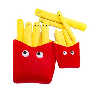 Coussins de simulation de frites créatives de dessin animé, jouets en peluche, poupées pour enfants, coussins de canapé, jouets d'<span class=keywords><strong>anniversaire</strong></span> pour enfants - Product Image 5
