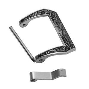 Hebilla Tang grabada negra de alta calidad de 20 <span class=keywords><strong>22</strong></span> 24 mm para hebilla Panerai <span class=keywords><strong>Pam</strong></span> - Product Image 5