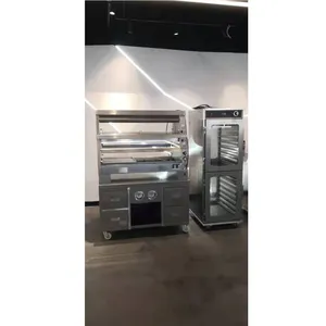 Réchauffeur d'affichage DBG 1200/1600/2000/vitrine d'affichage de chauffe-aliments en verre/présentoir de chauffe-poulet frit de l'usine CNIX