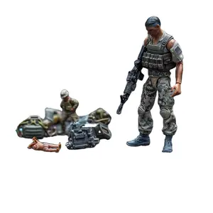 Jogo de bonecos de ação de resina para soldados, chaveiro de PVC para presente militar fundido, peça de brinquedo de resina OEM