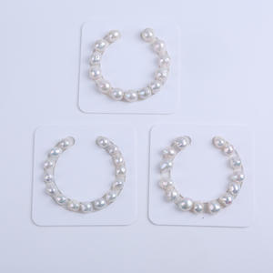 Perlas de Agua Dulce Naturales de 11-13 mm, Forma de Botón, Material para Pulseras Semi-Acabadas, Perlas de Agua Dulce Naturales - Product Image 1