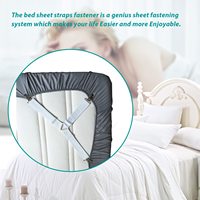 Sangles pour porte-draps de lit Supports de draps de lit Attaches élastiques réglables Supports de draps de lit pour un drap anti-rides