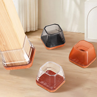 Protège-pieds carrés en silicone TPE durables, anti-rayures, antidérapants, faciles à installer, personnalisables OEM pour chaises