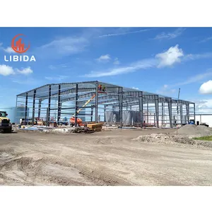 Struttura prefabbricata in acciaio capannone magazzino a due piani piani di costruzione in acciaio Hangar fabbrica hangar