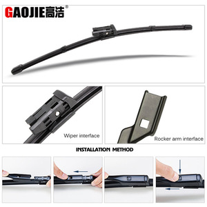 Balais d'essuie-glace sans cadre Gaojie pour Audi A4 B8 B9 Allroad 2008-2018, en caoutchouc synthétique - Product Image 5