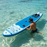 Planche de paddle gonflable (SUP) tout-terrain nouvelle conception en Drop Stitch, capacité de charge de 400 kg, écologique – Offre Spéciale
