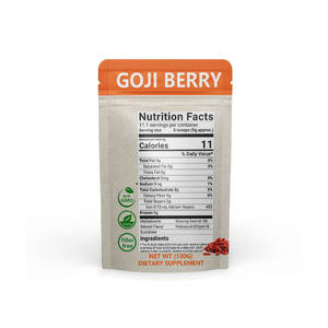 Polvo de Bayas de Goji Orgánico OEM Sin Rellenos, Sin OMG, Vegano, para Mezclas de Bebidas, Smoothies y Elaboración de Alimentos Funcionales - Product Image 2