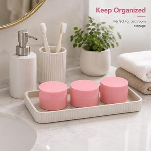 Pot en plastique PET rond imprimé sur mesure, directement de l'usine, avec couvercle à vis et logo personnalisé pour l'emballage de produits cosmétiques et de soins de la peau - Product Image 5