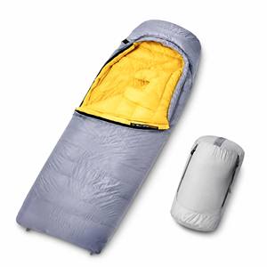 <span class=keywords><strong>Sacco</strong></span> <span class=keywords><strong>a</strong></span> <span class=keywords><strong>Pelo</strong></span> Ultraleggero Stile Mummia, Esterno Grigio, Fodera Gialla, Compatto con Sacca di Compressione per Campeggio, Escursionismo e Viaggi - Product Image 4