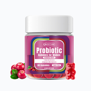 Gomitas Probióticas Herbales para Mujeres Adultas, Sabor Piña, Apoya el Equilibrio del pH, Prebiótico, Olmo Resbaladizo, Suplementos Dietéticos - Product Image 1