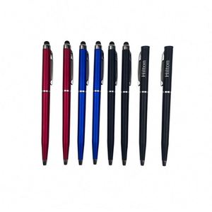 Stylet personnalisé avec logo sur mesure, écriture fluide, fin et rotatif, stylo bille quatre saisons pour hôtel - Product Image 3