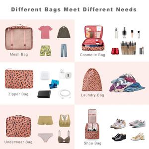 8 Cubos de Embalaje Grandes para Maletas, Organizadores de Maletas de Varios Tamaños, Bolsas Organizadoras de Equipaje Ligeras e Impermeables - Product Image 4