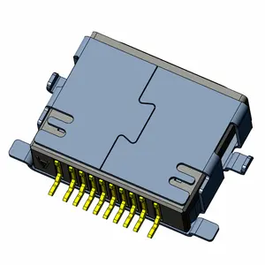 0.6 המגרש 10pin usb i/o ברק מחבר על לוח עבור מטען טלפון