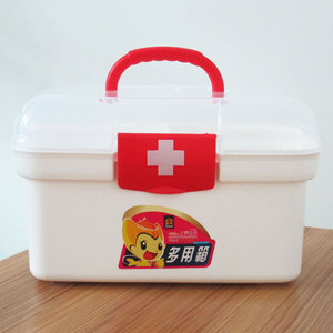 Pill <b>Storage</b> Case With Partition Red And <b>Blue</b> Portable Medicine <b>Box</b> For Home Use - Product Image 1