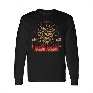 Camiseta de manga larga Spooky Island Est2002 Skull Halloween - Product Image 2