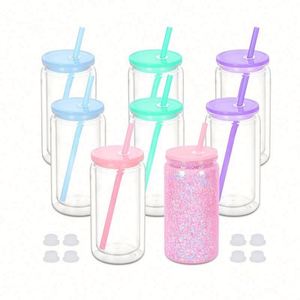 Gobelet boule à neige DIY en plastique PS transparent à double paroi, 20 oz, style américain, pour cadeaux d'affaires, emballé individuellement dans une boîte blanche - Product Image 4