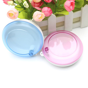 Rotating Mini Dental Retainer Case <b>Blue</b> Pink Portable Tooth <b>Storage</b> <b>Box</b> For Adults Oral Care Accessory - Product Image 1